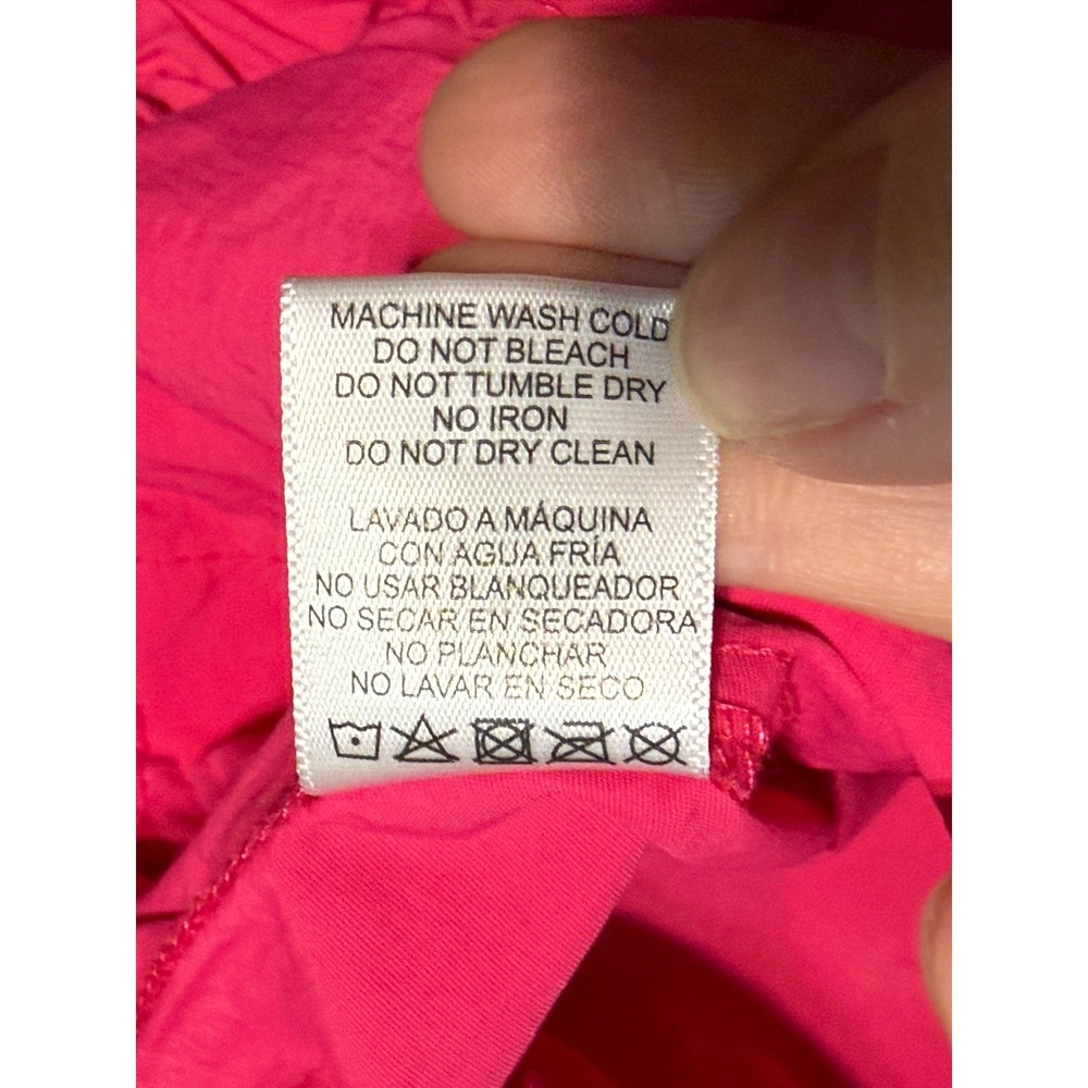 Love Tree Pants Women's Size Small Bright Pink Pull Tie Waist Cargo Pockets - Picture 9 of 13